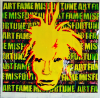 Andy Warhol, POLAROID mixed media 80x80cm